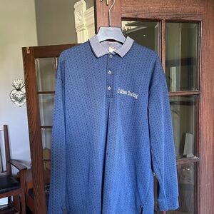 Blue Long Sleeve Polo Shirt